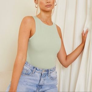 Ponte Racer Back Thong Bodysuit